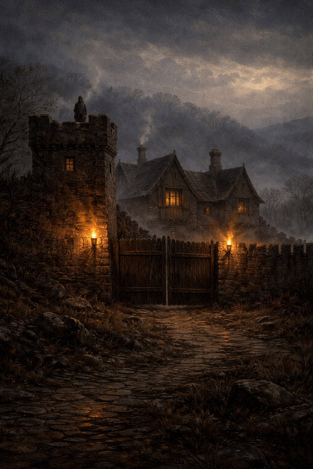 Halecroft during the plague, 1349