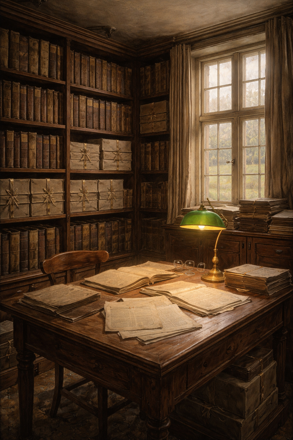 Halecroft today — the archive room, 2024