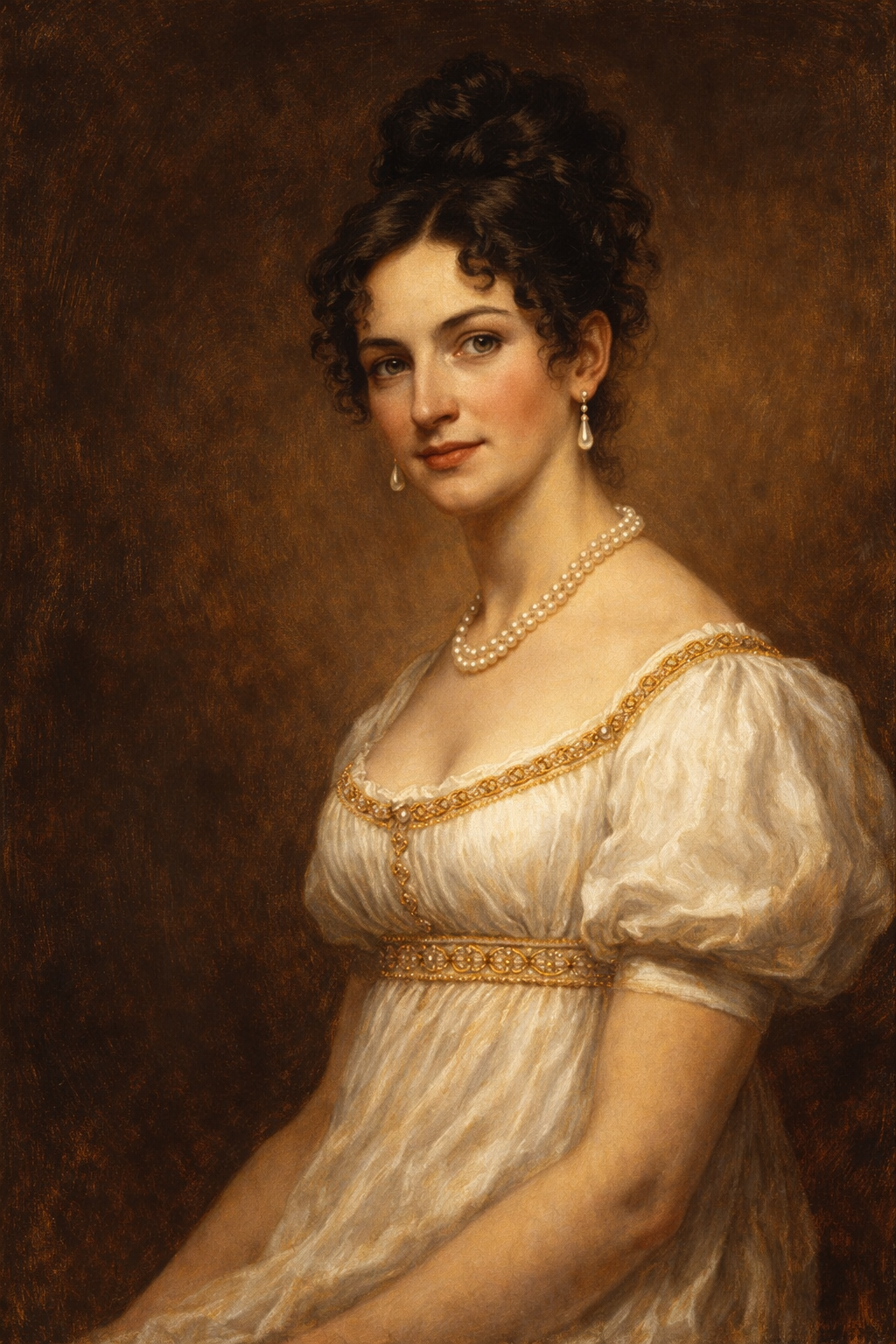 Augusta Hale — Regency portrait, c.1815